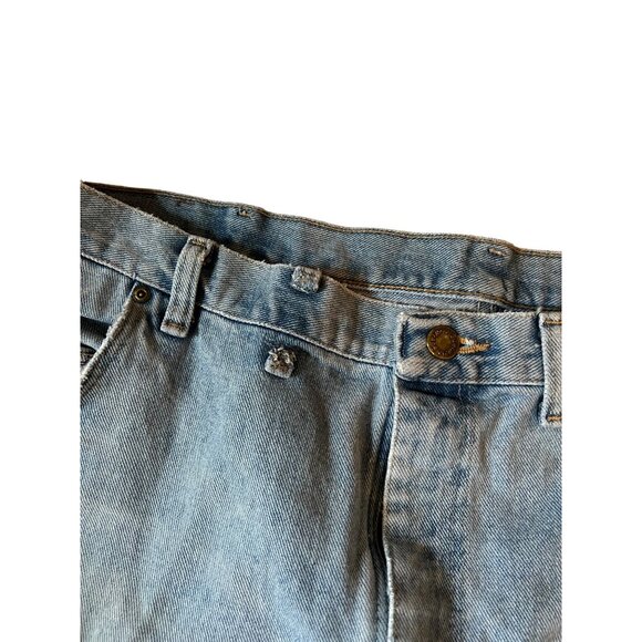 Wrangler Blue Jeans Men's Size 44x32 Cotton Denim Casual Wear Straight Leg - Picture 5 of 11